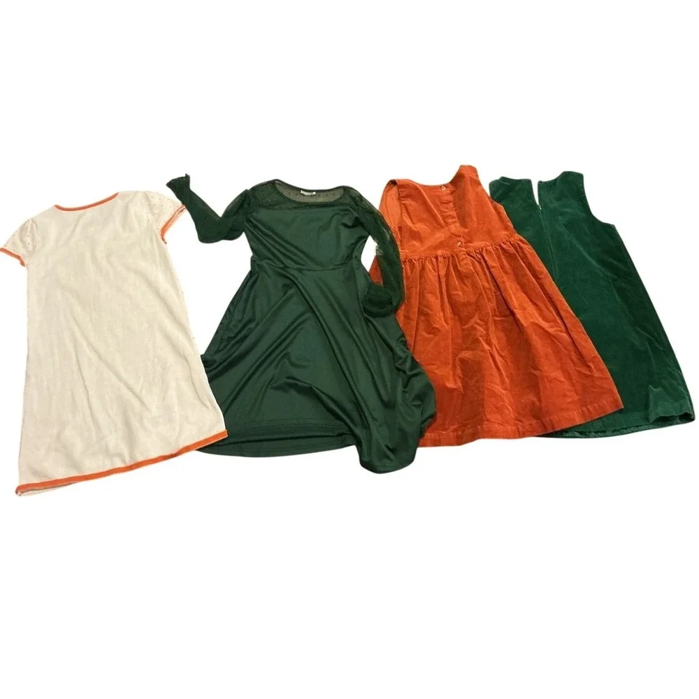 Girls Holiday Dress Bundle Size 10 Velvet Corduroy Fox Fall Christmas Sequin